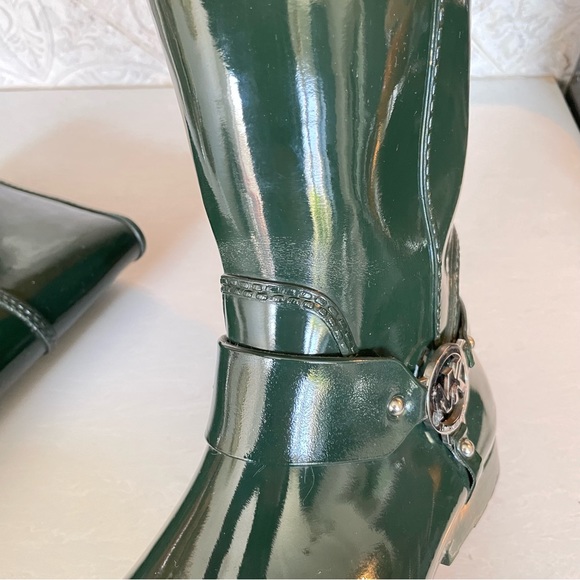 Michale Kors - Green Rain boots- 10 - Picture 9 of 15